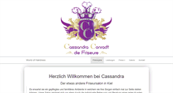 Desktop Screenshot of cassandradiefrisoerin.de